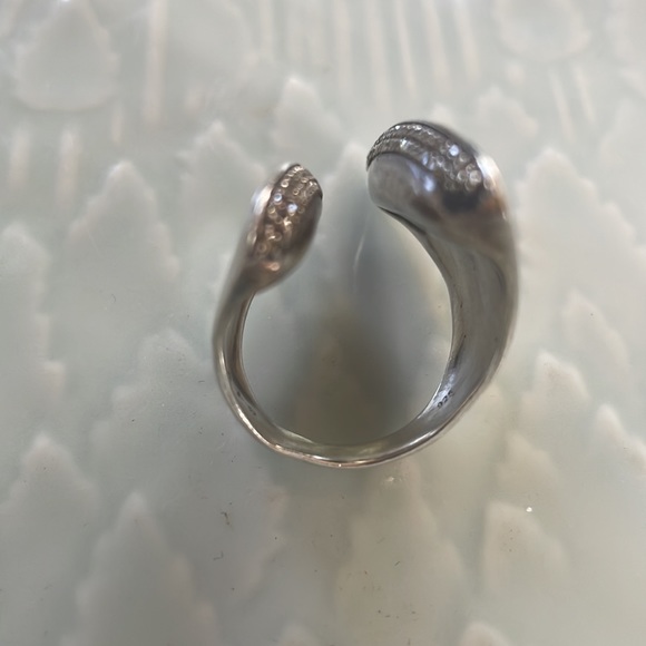 Alexis Bittar FINE Sterling Cleave Ring with Diamond Pave - Picture 12 of 15